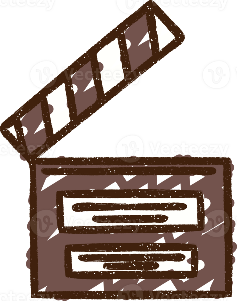 Clapper Board Chalk Drawing png