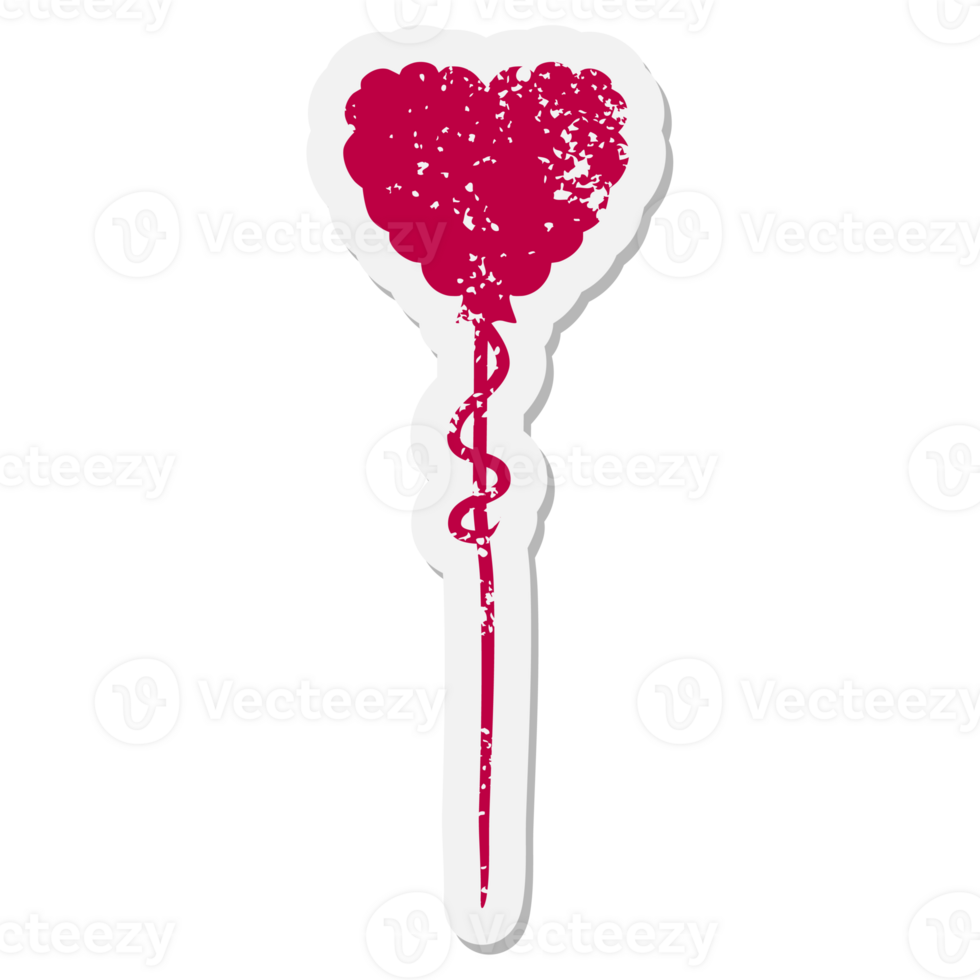 valentine balloon grunge sticker png