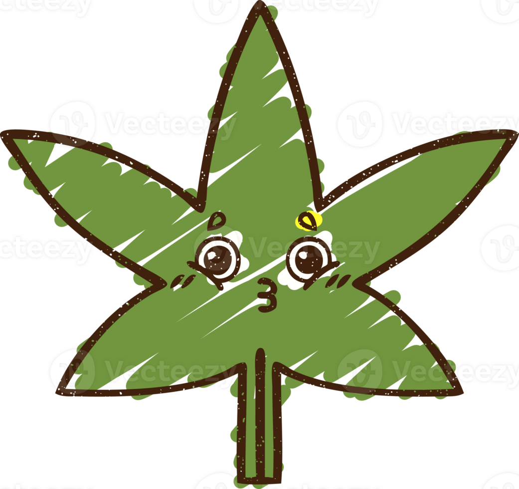 Leaf Chalk Drawing png