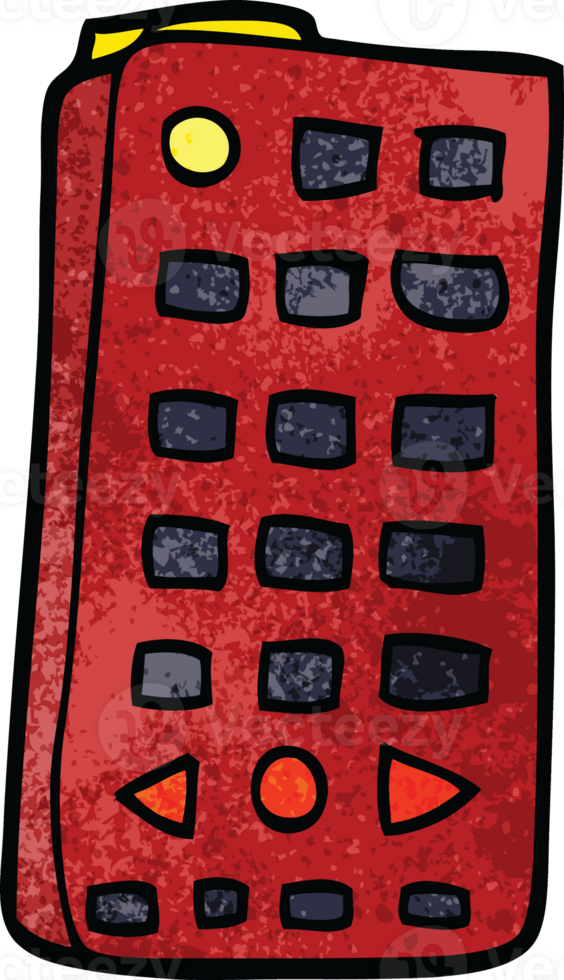 cartoon doodle remote control png
