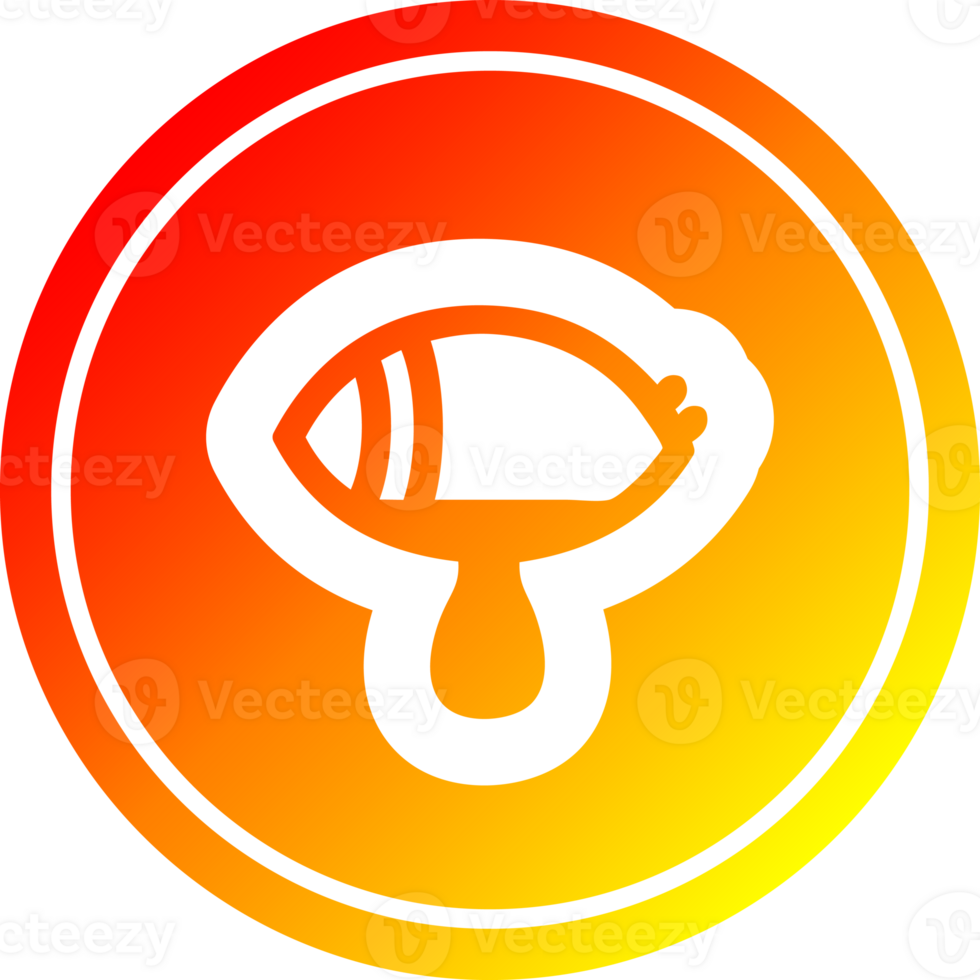 mystic eye crying blood circular in hot gradient spectrum png