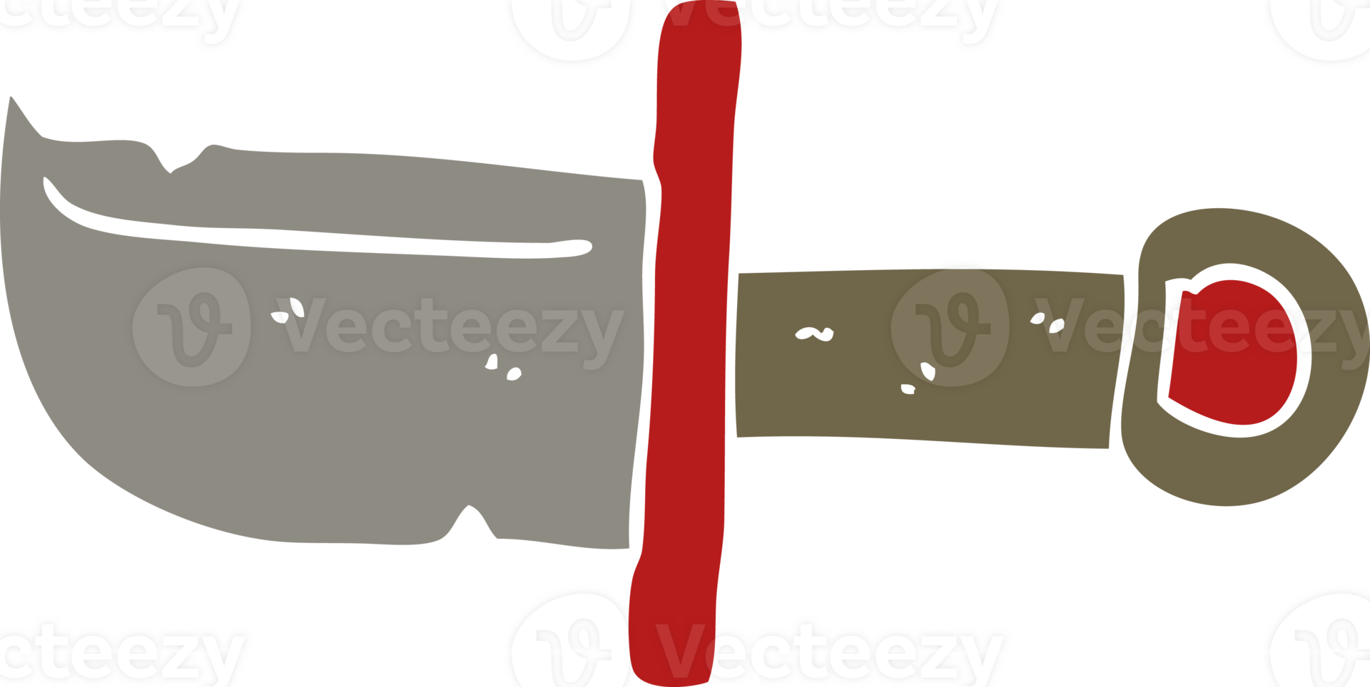 cartoon doodle dagger png