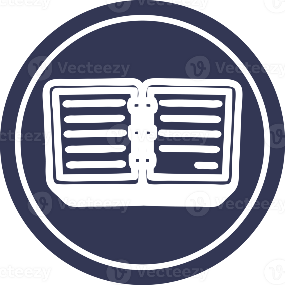 note book circular icon png