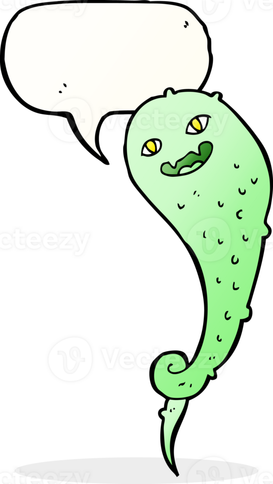cartoon spooky ghost with speech bubble png