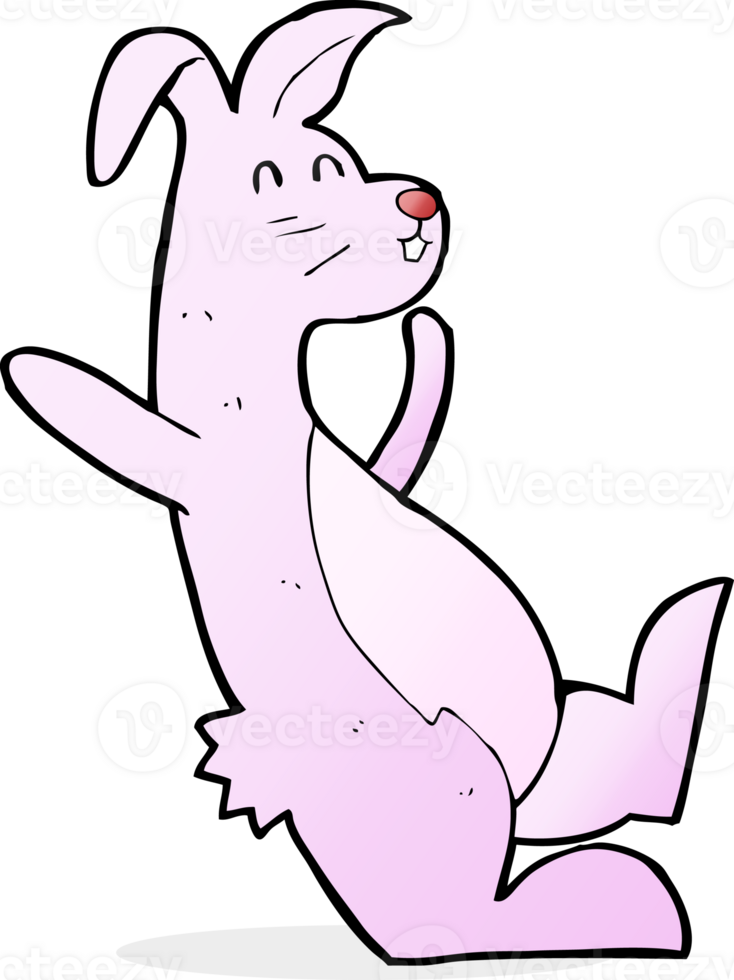 cartoon pink bunny png