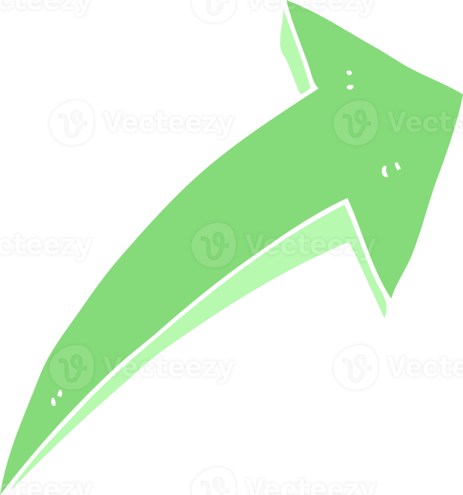 flat color style cartoon arrow png