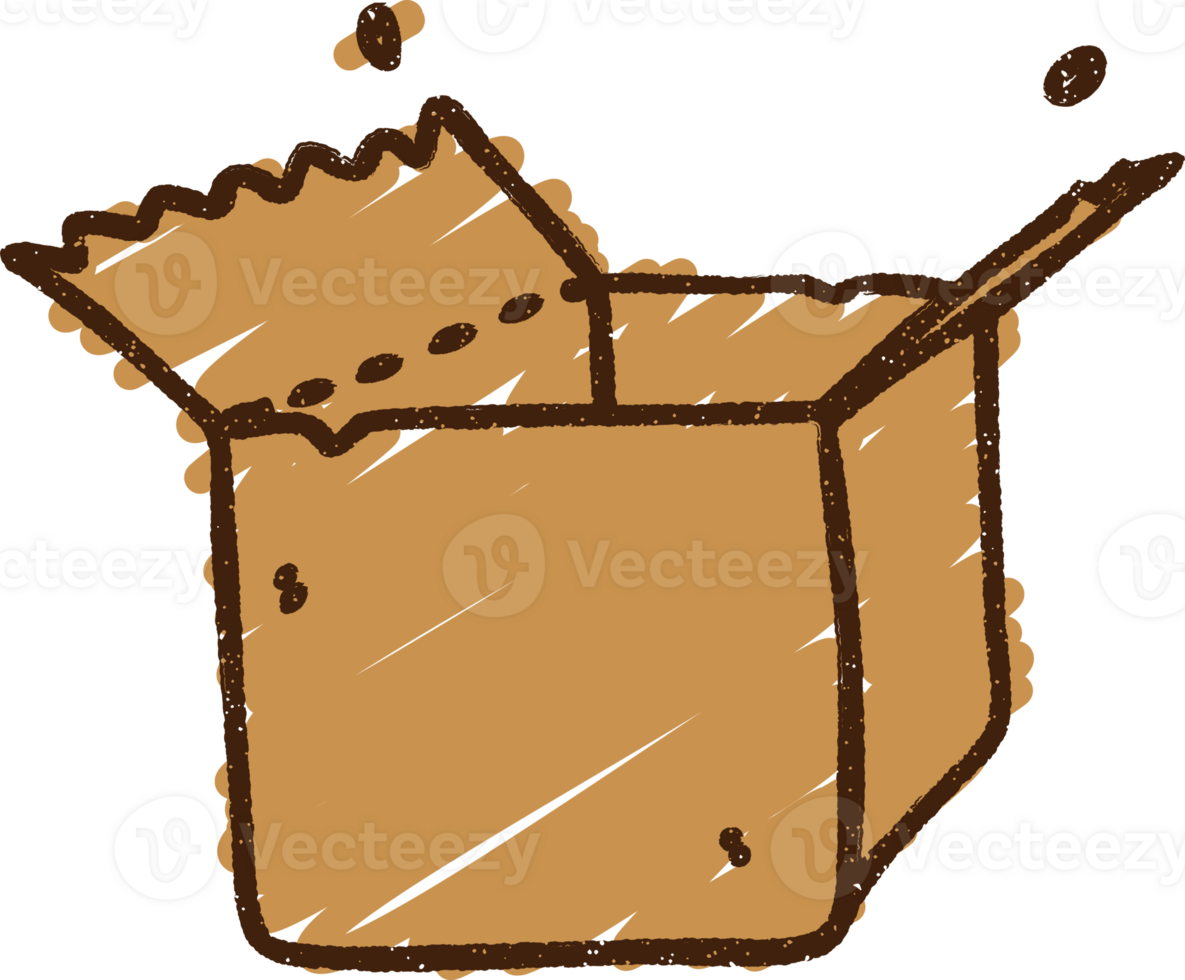 Open Box Chalk Drawing png
