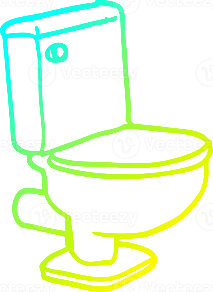 kall gradient linjeteckning tecknad stängd toalett png