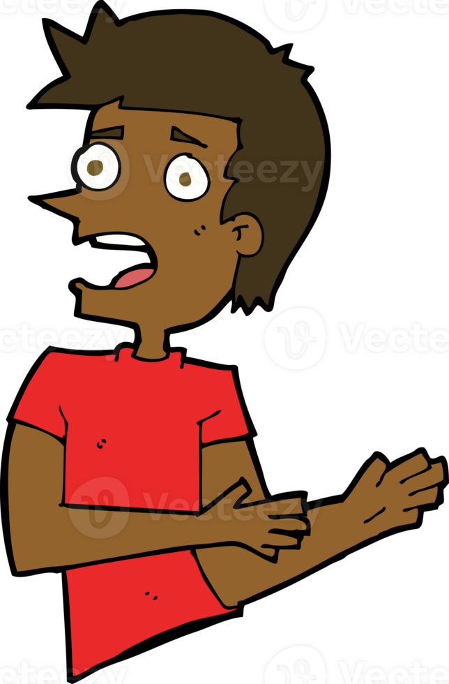 cartoon stressed man png