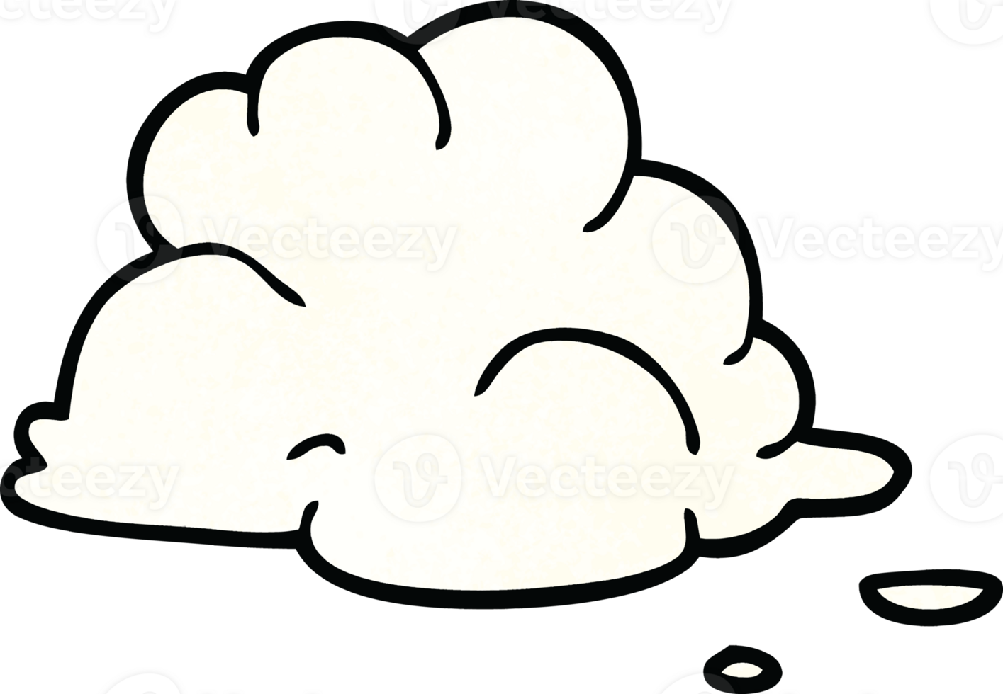 cartoon doodle fluffy white clouds png