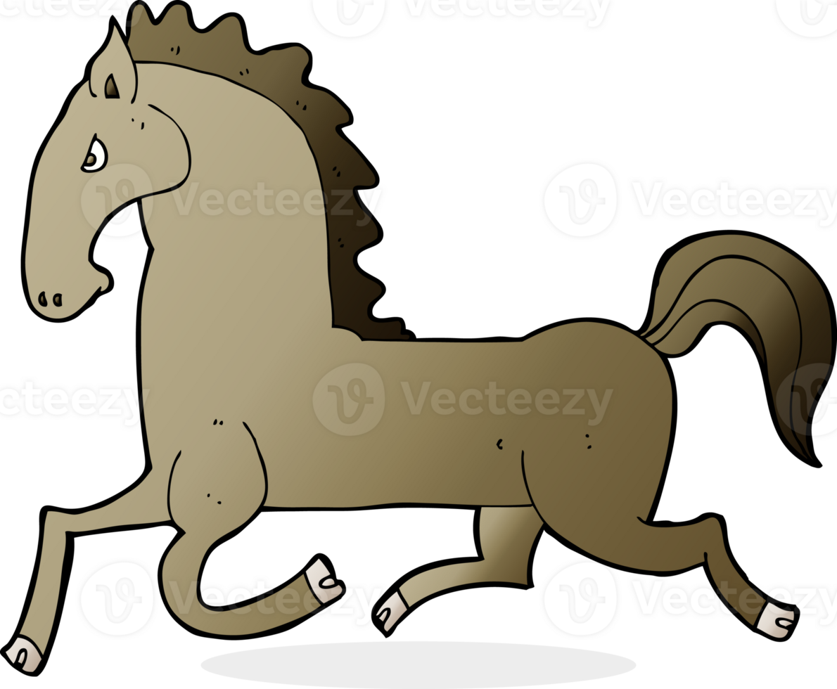 cartoon running horse png