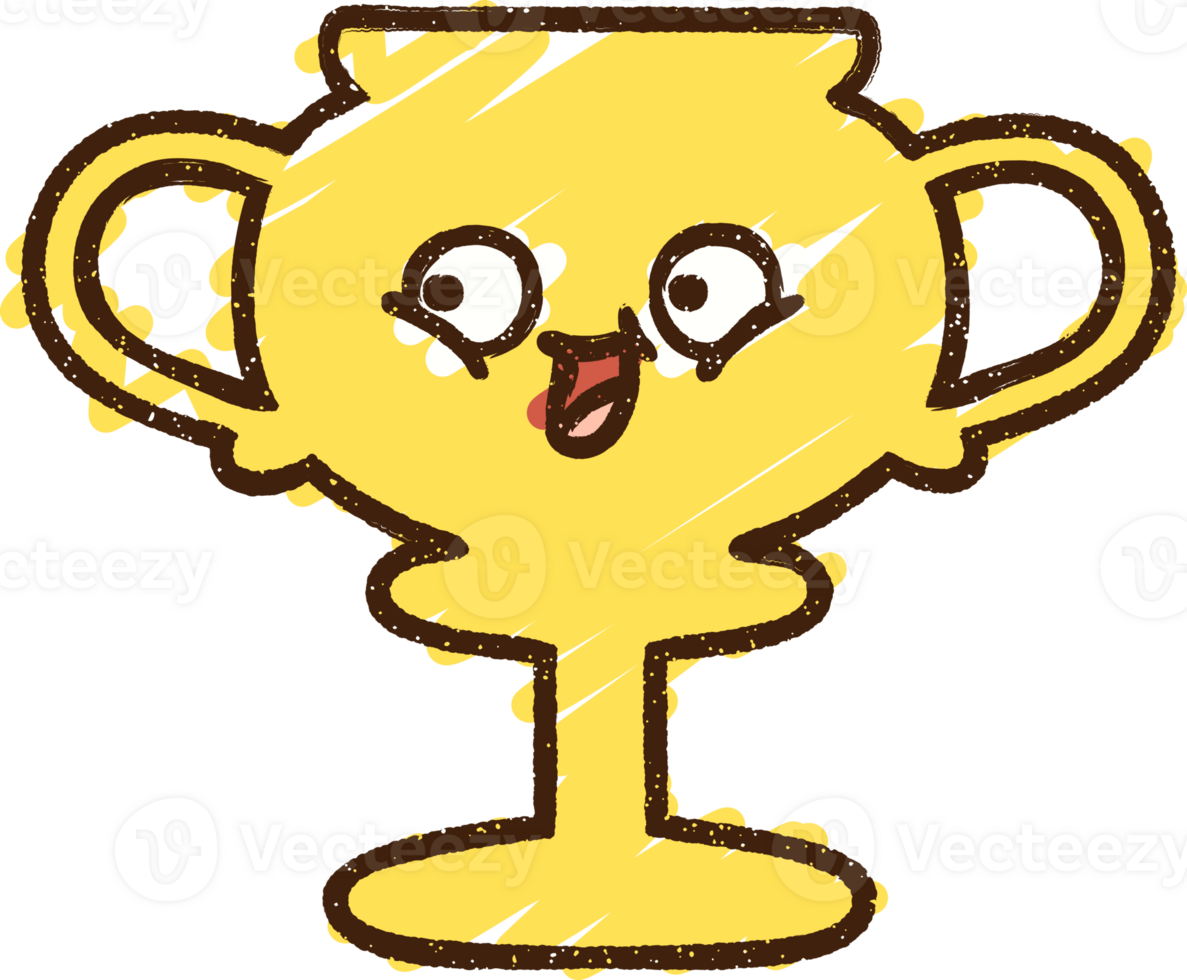 Happy Trophy Chalk Drawing png