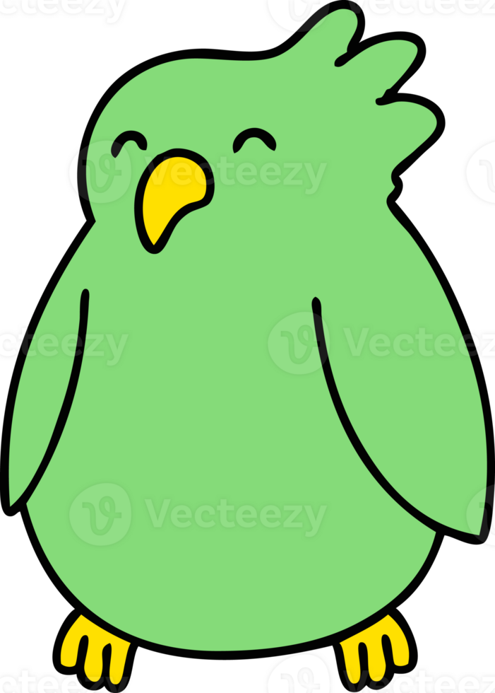 cartoon of a bird most likely a parrot of some kind png