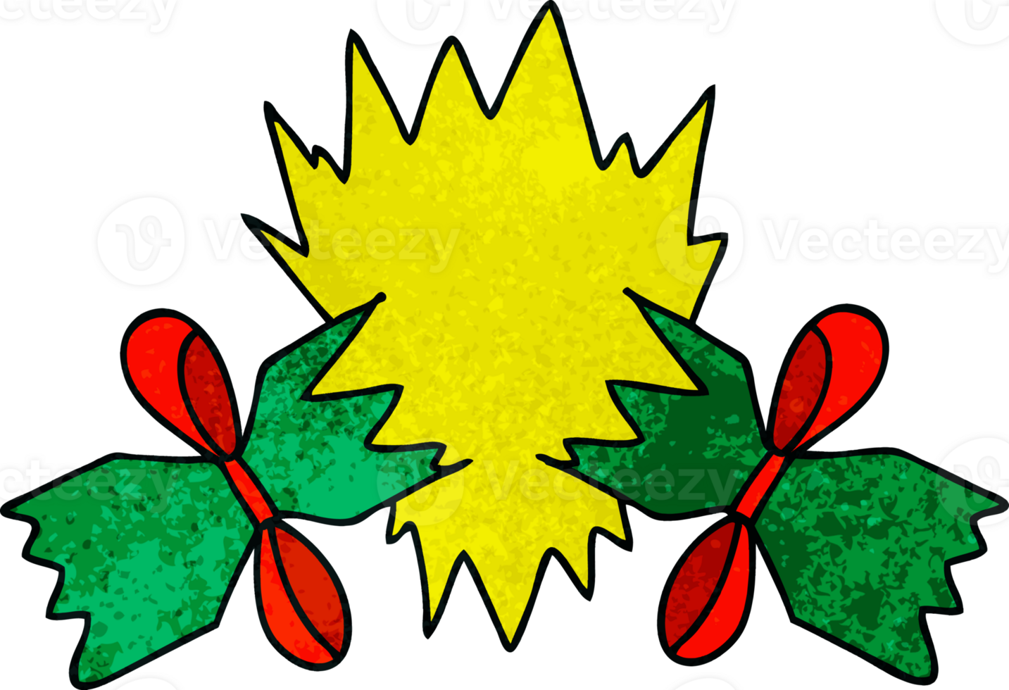 hand drawn quirky cartoon pulled cracker png