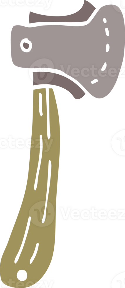 cartoon doodle long axe png