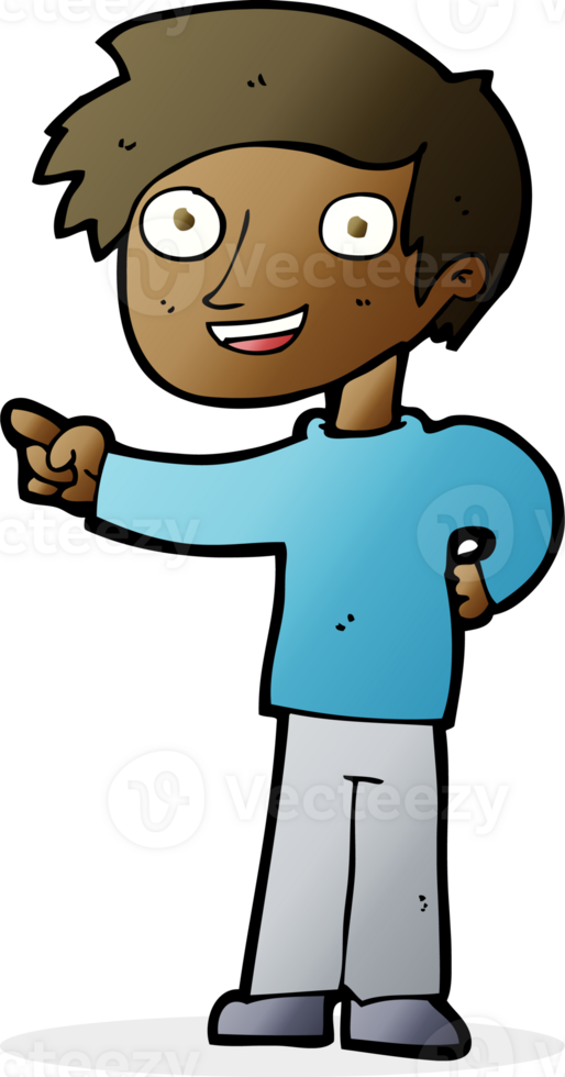 cartoon man pointing png