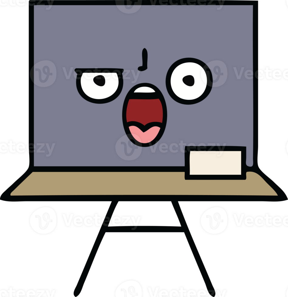 cute cartoon of a chalkboard png