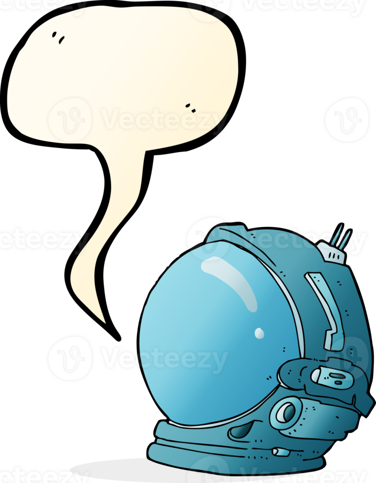 cartoon astronaut helmet with speech bubble png