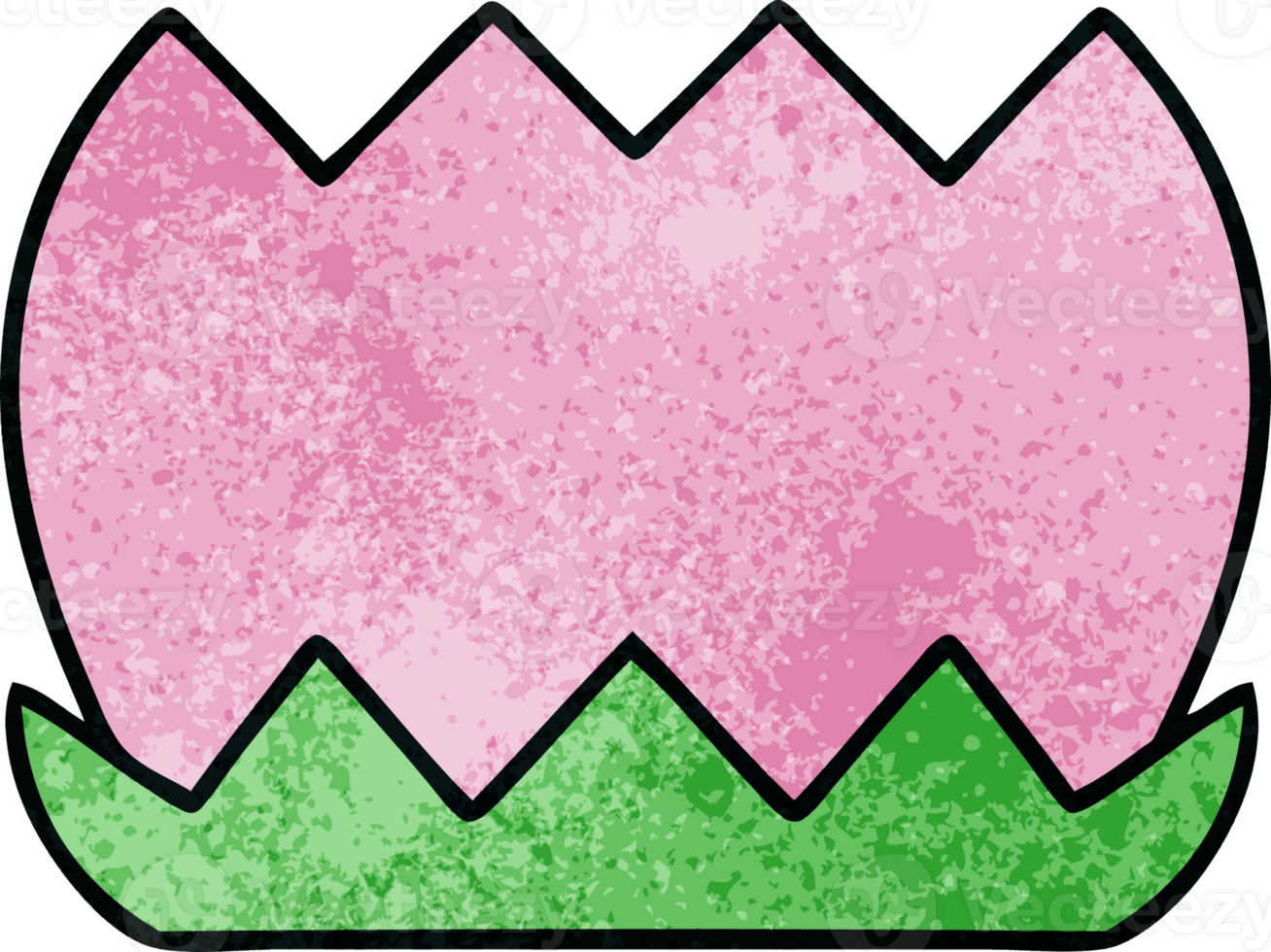 retro grunge texture cartoon of a flower png