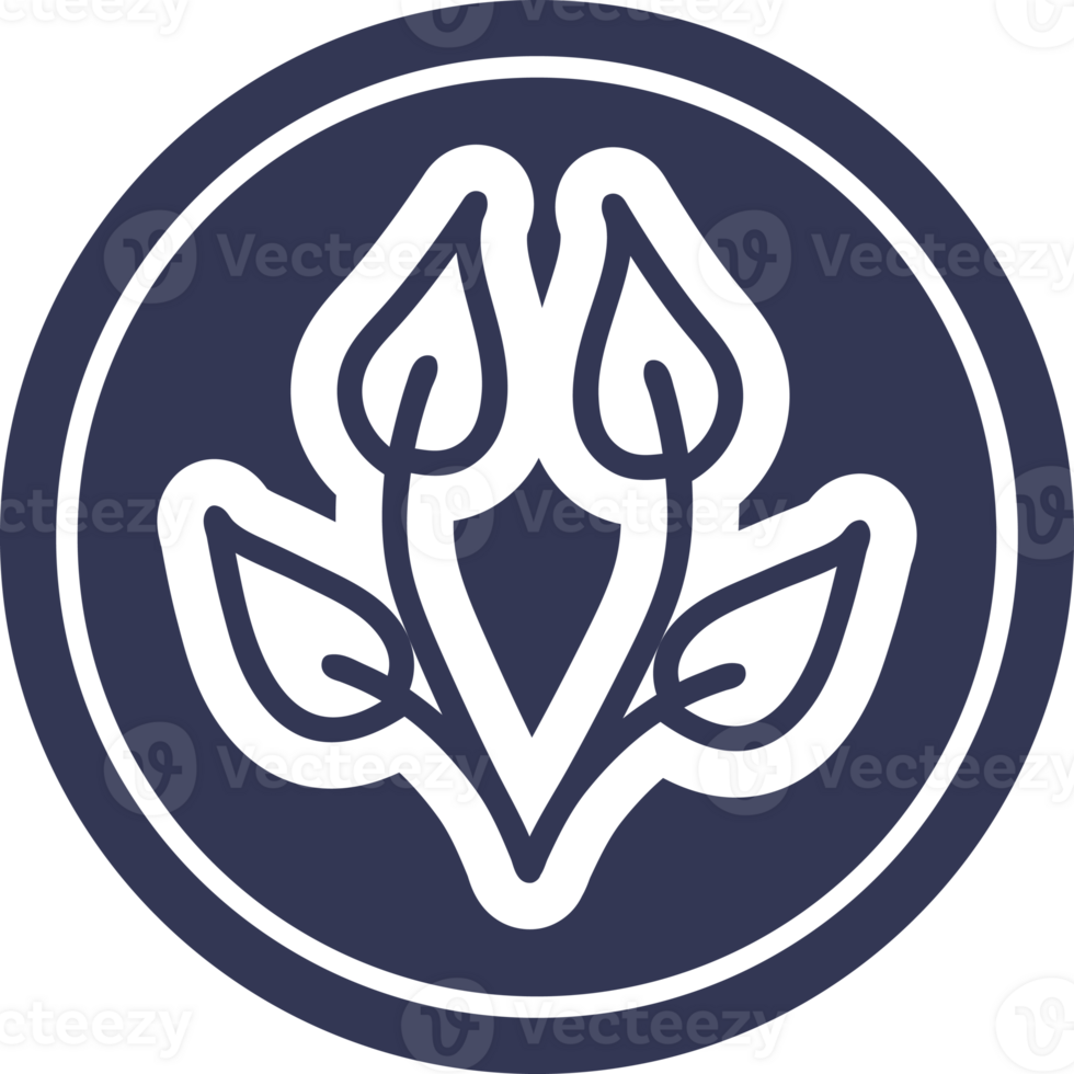 natural leaf circular icon symbol png