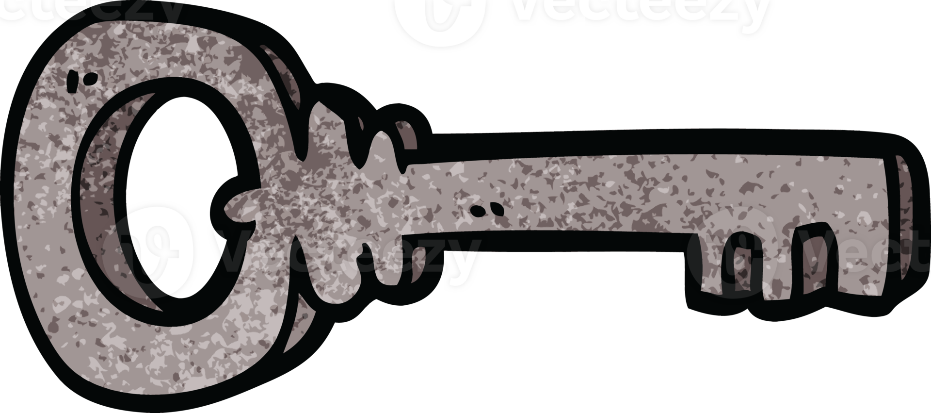 cartoon doodle metal key png