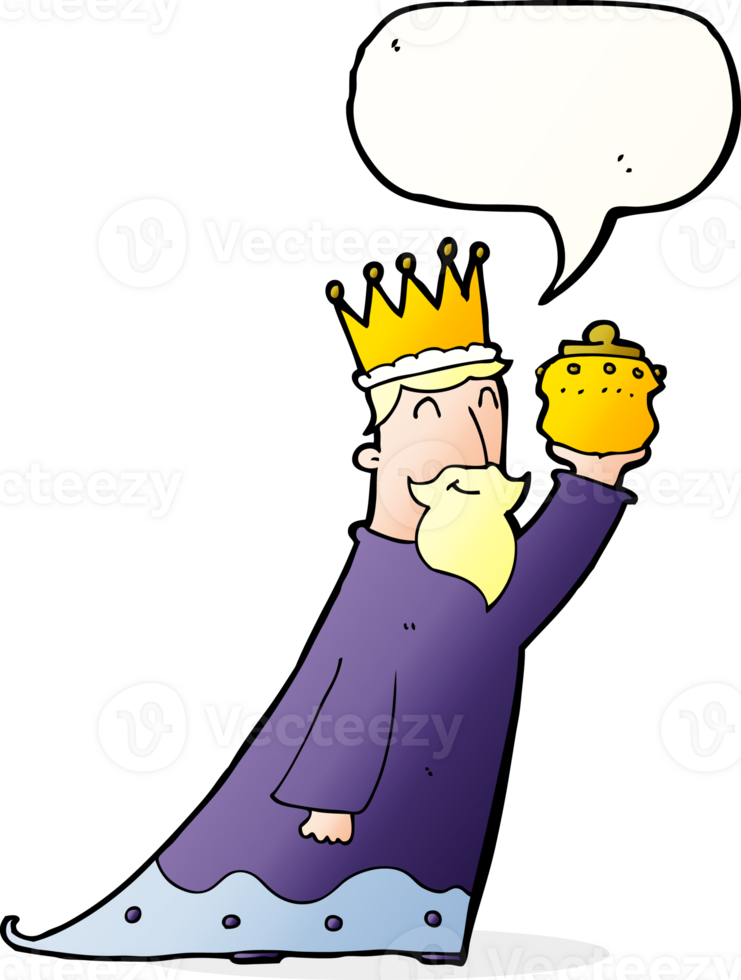 one of the three wise men with speech bubble png