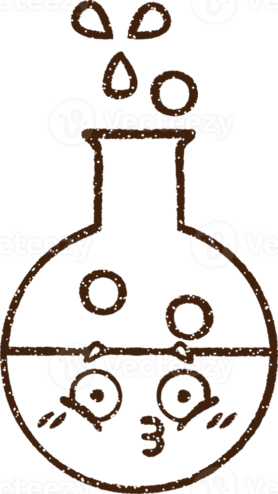 wetenschappelijk experiment houtskooltekening png