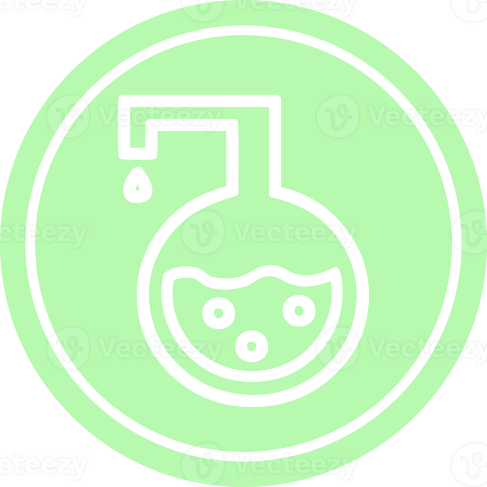 science experiment circular icon symbol png