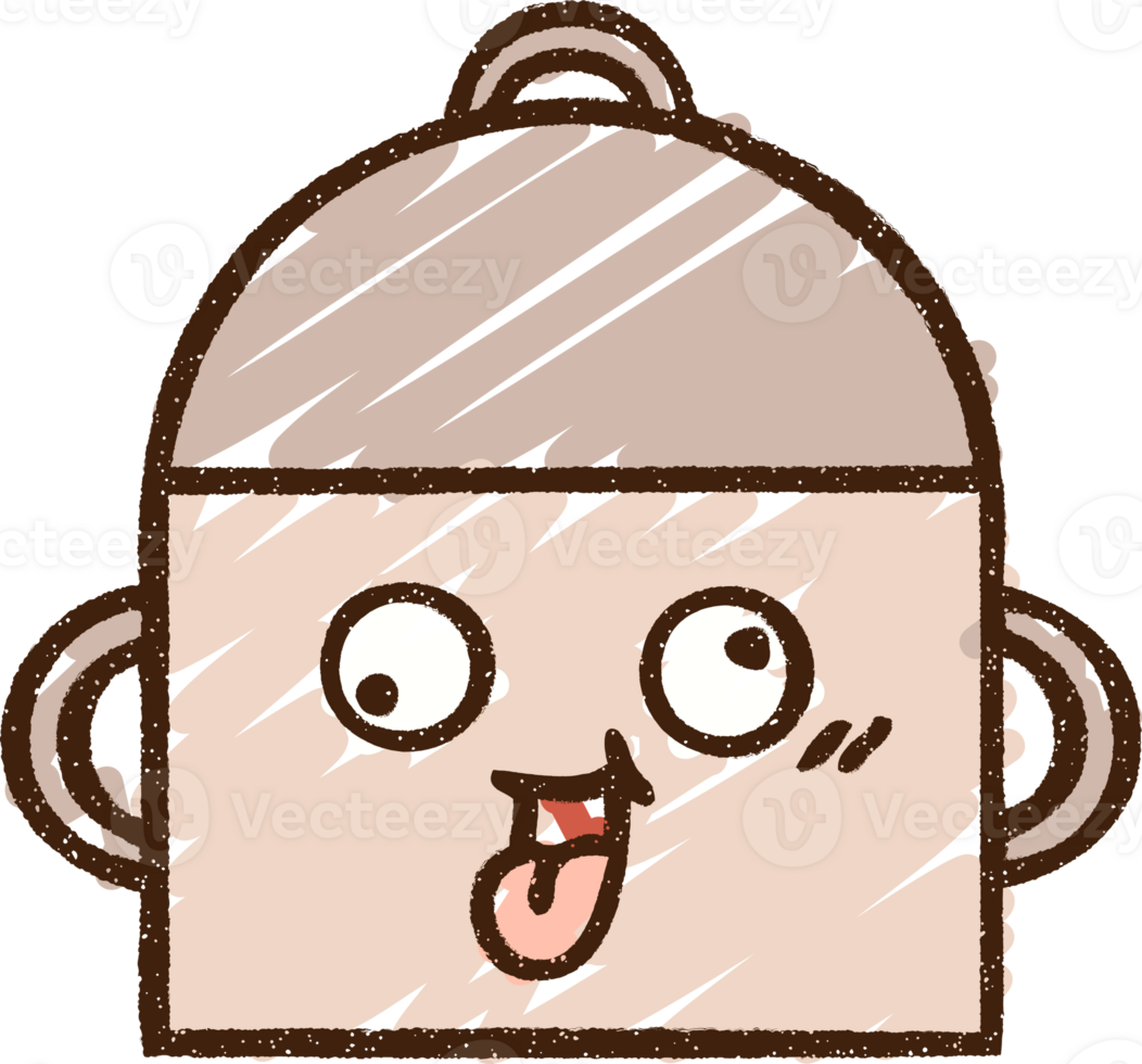 Kitchen Pot Chalk Drawing png