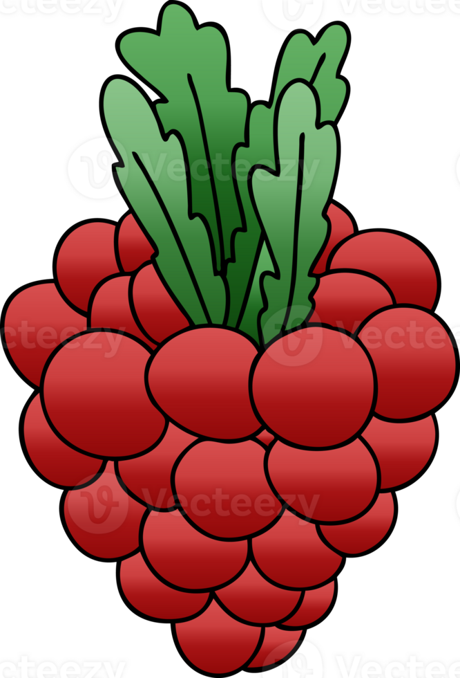 gradient shaded quirky cartoon bunch of grapes png