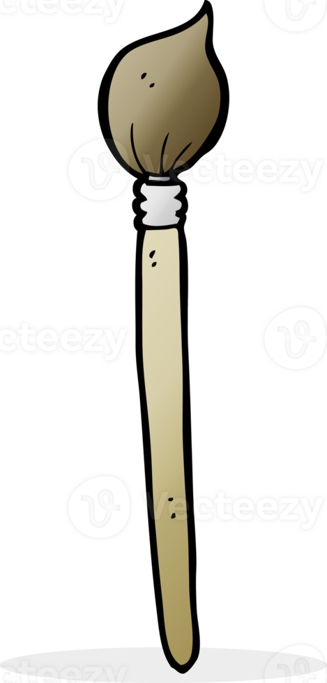 cartoon artist's brush png