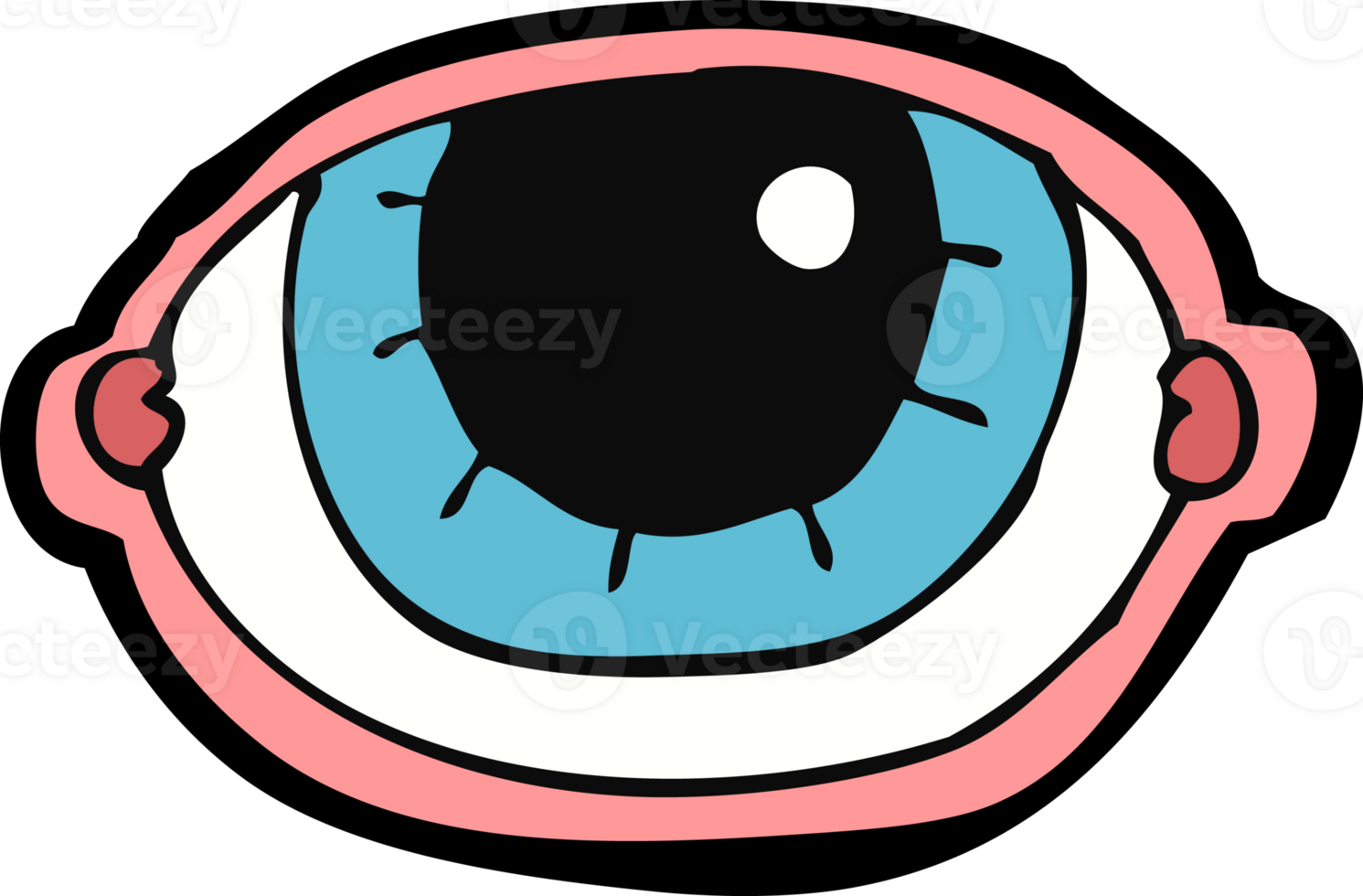 cartoon staring eye png