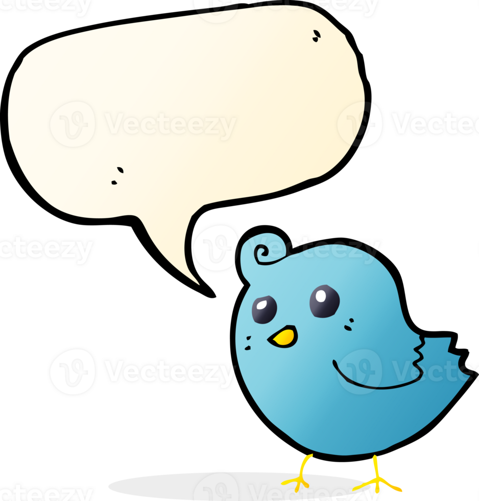 cartoon bird with speech bubble png