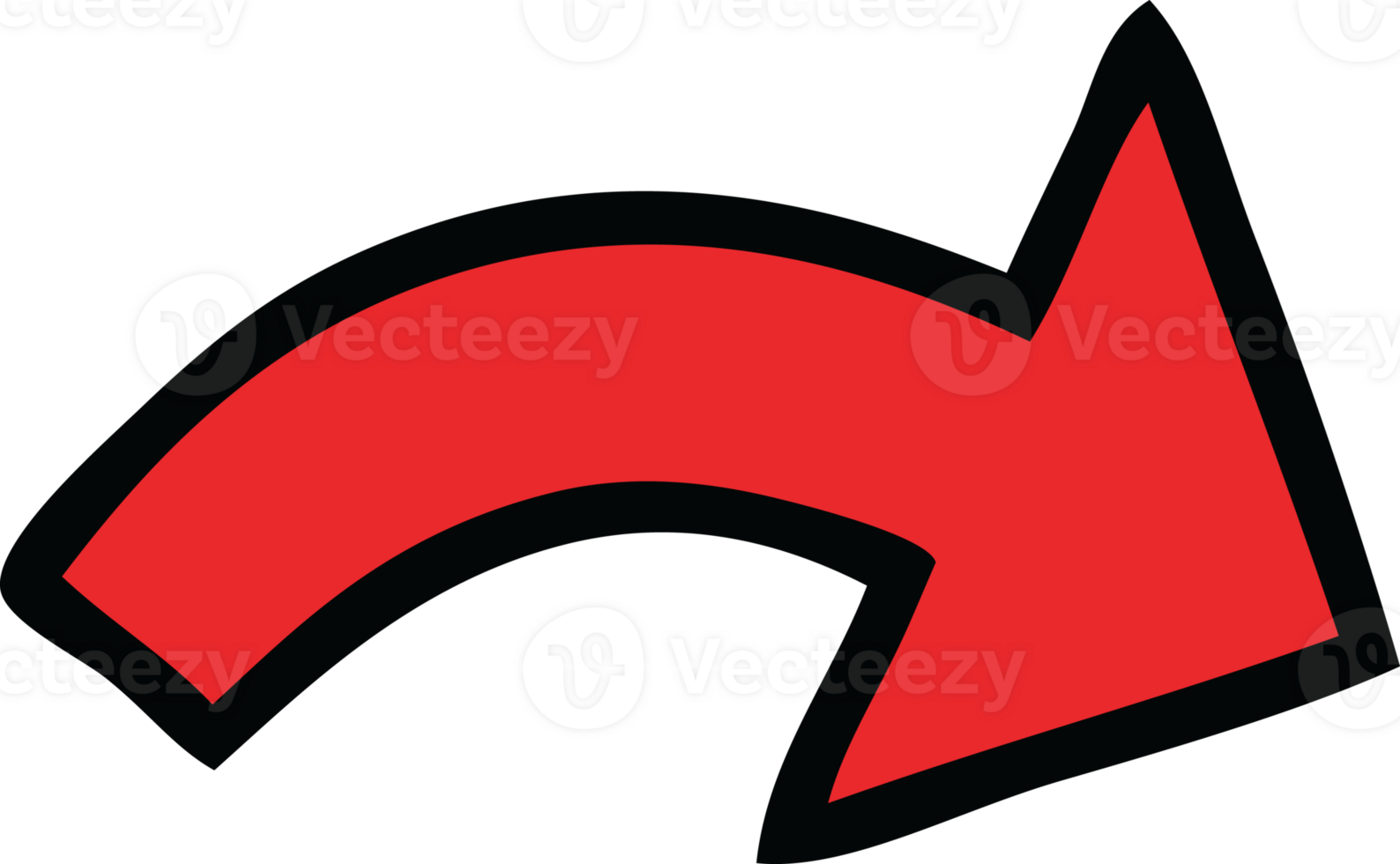 cute cartoon of a directional arrow png