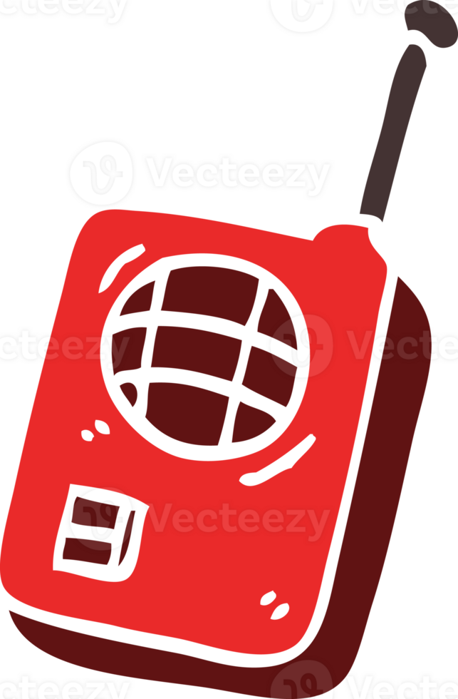 cartoon doodle walkie talkie png