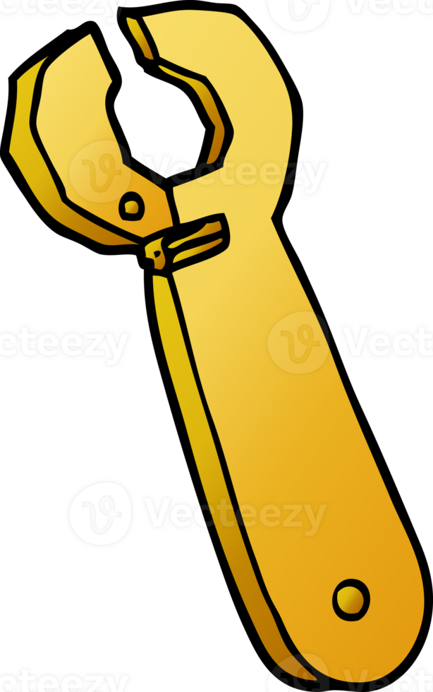 cartoon doodle spanner tool png