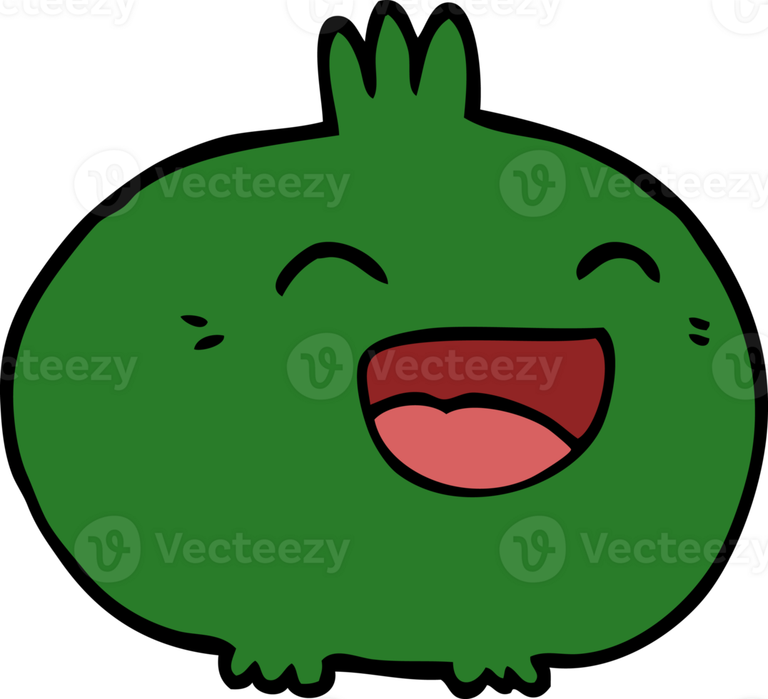 cartoon doodle happy root vegetable png
