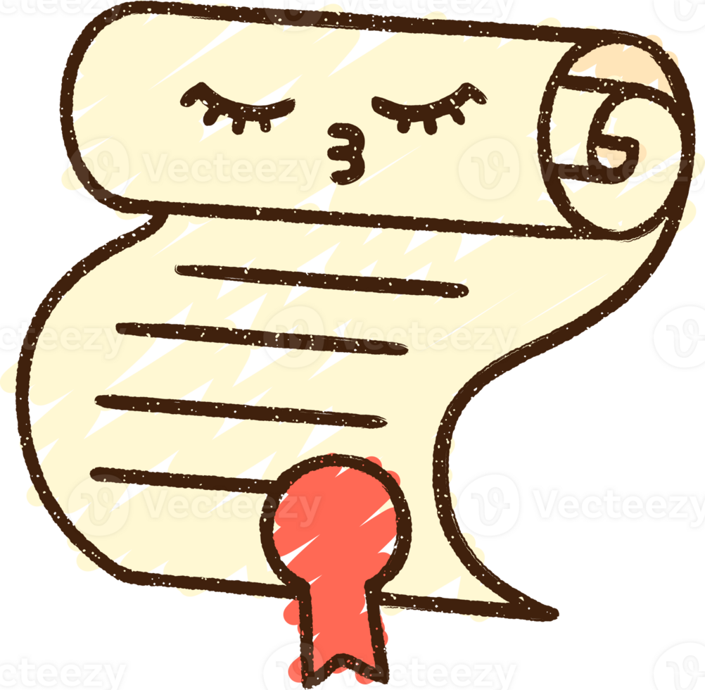 Certificate Chalk Drawing png
