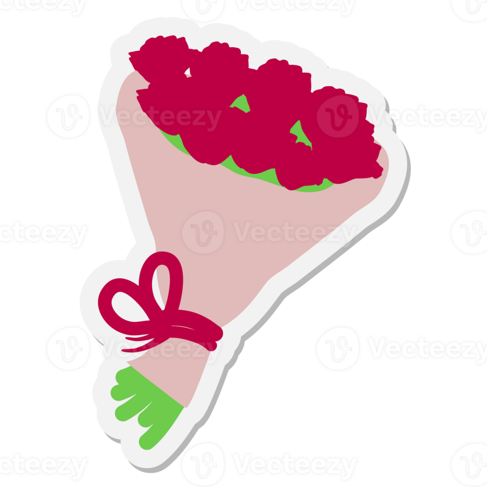 autocollant bouquet de fleurs png