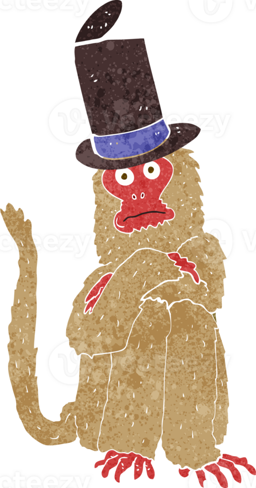 cartoon monkey wearing hat png
