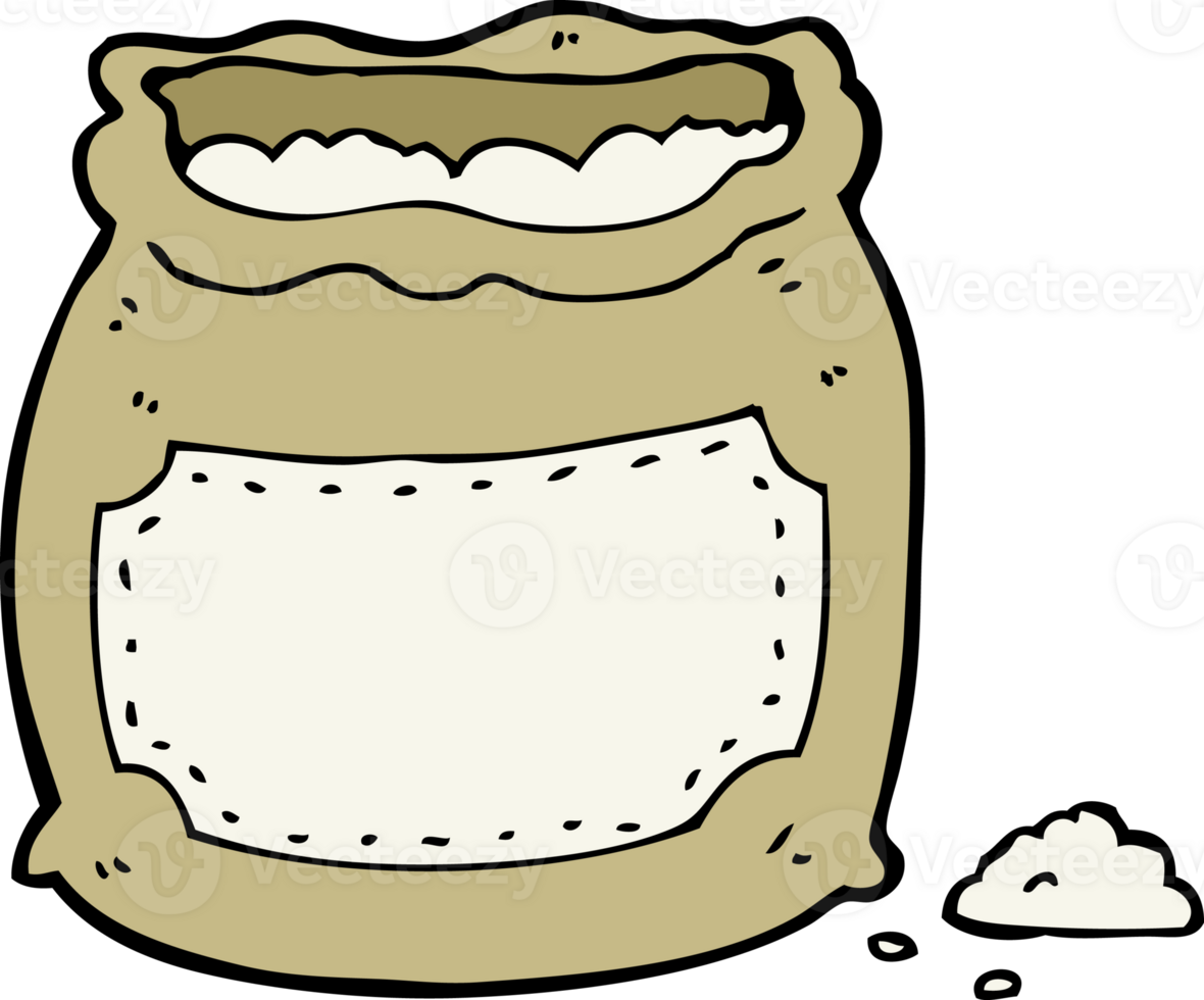 cartoon bag of flour png