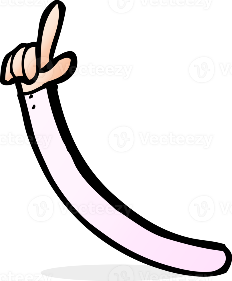cartoon pointing arm png