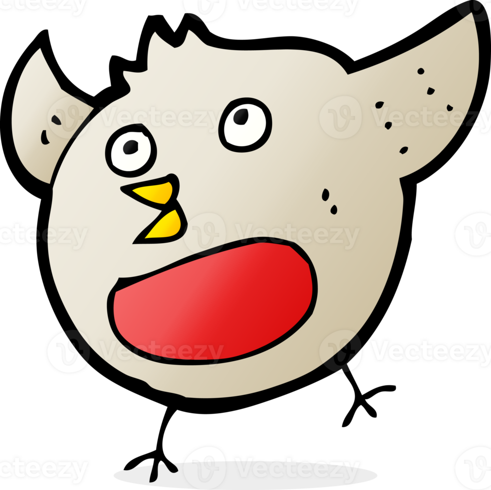 funny cartoon christmas robin png