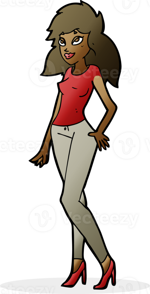 cartoon pretty woman png