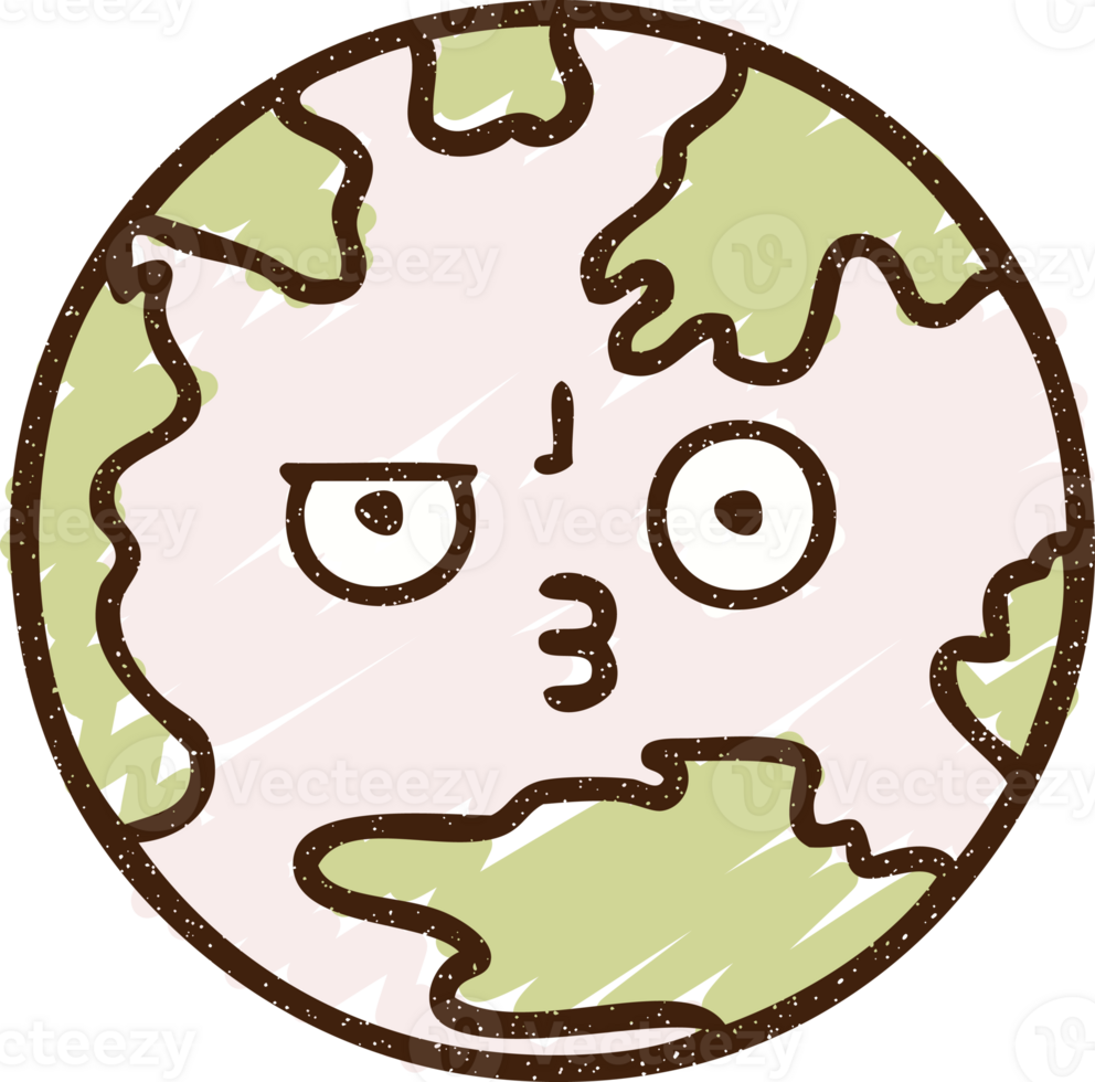 Suspicious Earth Chalk Drawing png