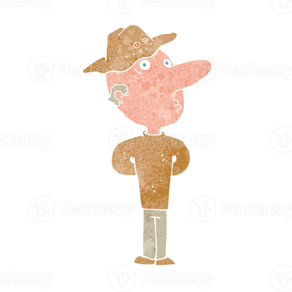 cartoon man wearing hat png