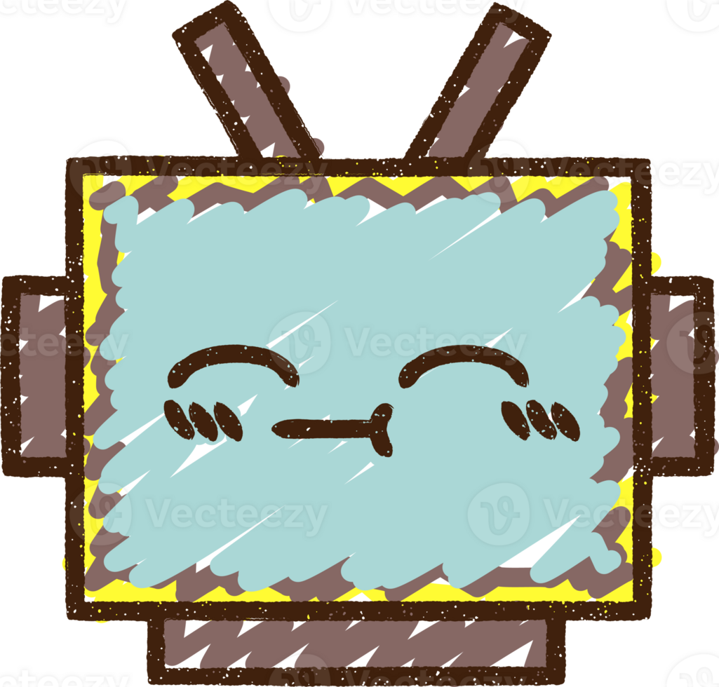 Robot Chalk Drawing png