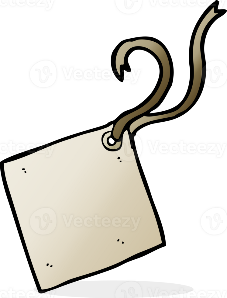 cartoon gift tag png