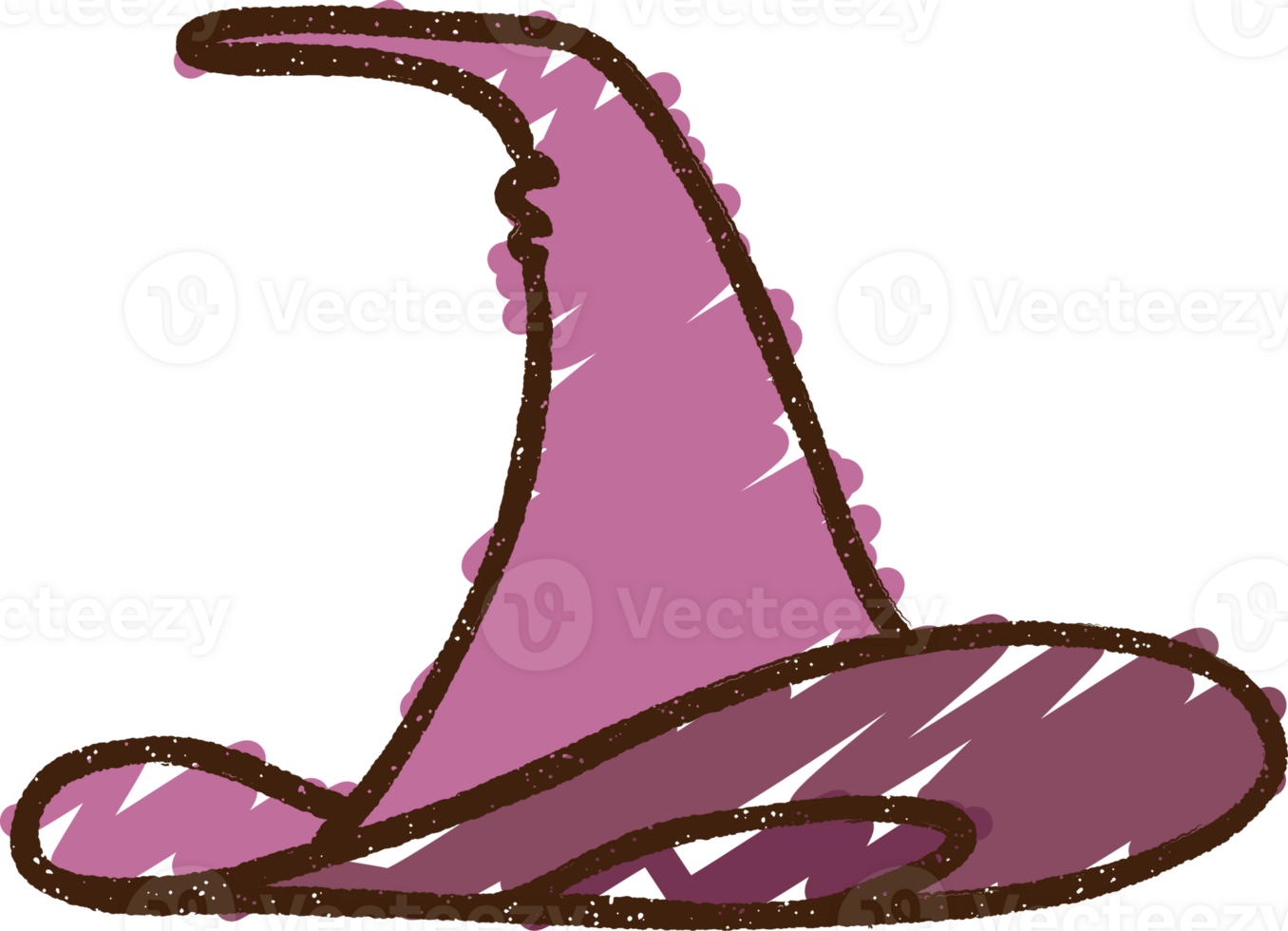 Witch Hat Chalk Drawing png