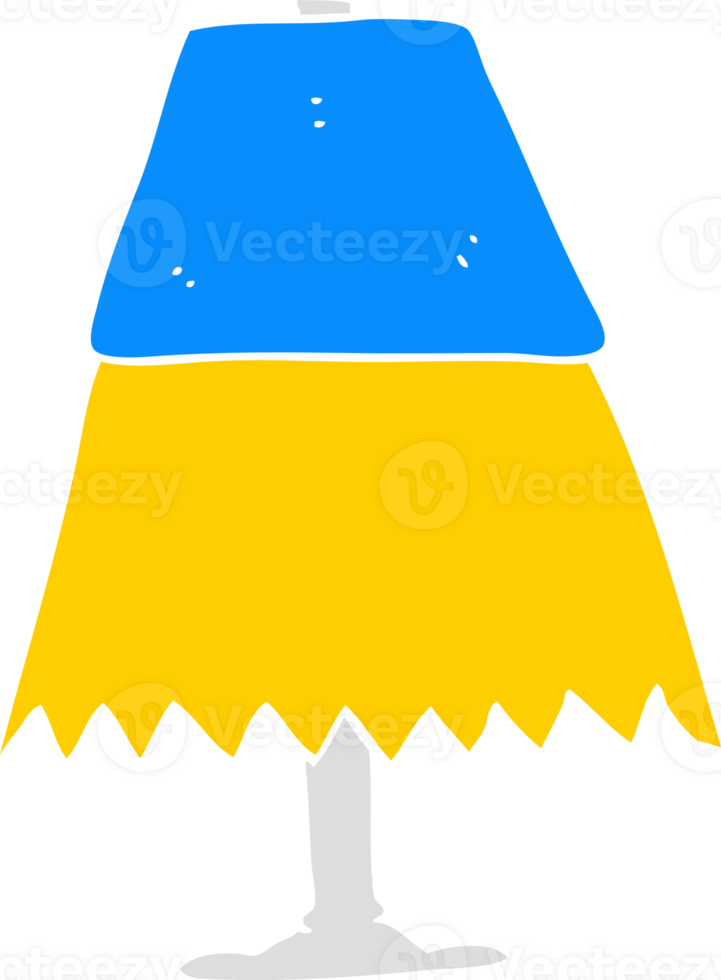flat color style cartoon table lamp png